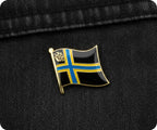 Caithness Scottish County Flag Pin Badge