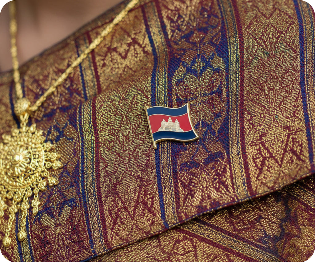 Cambodia Flag Pin Badge
