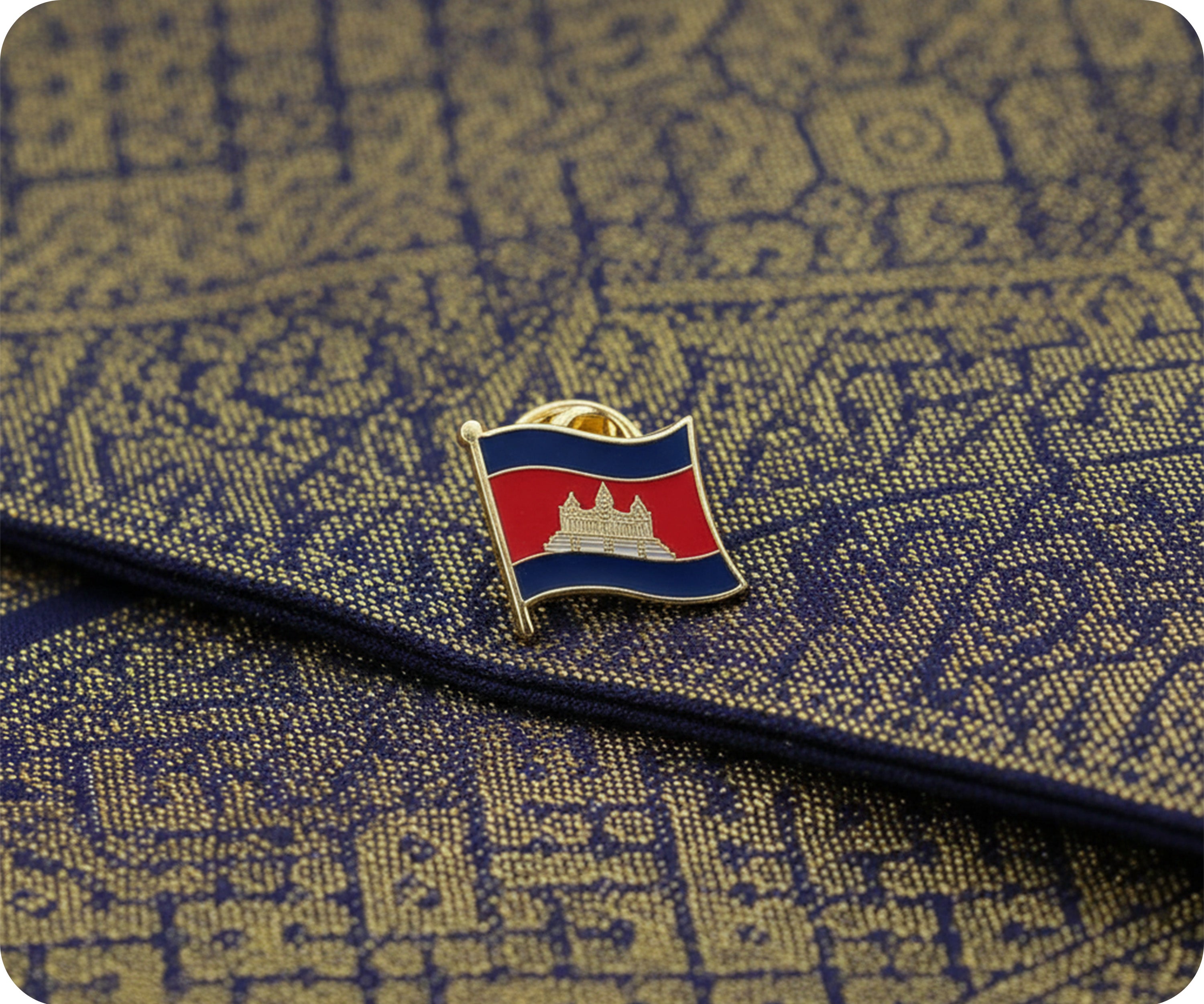 Cambodia Flag Pin Badge