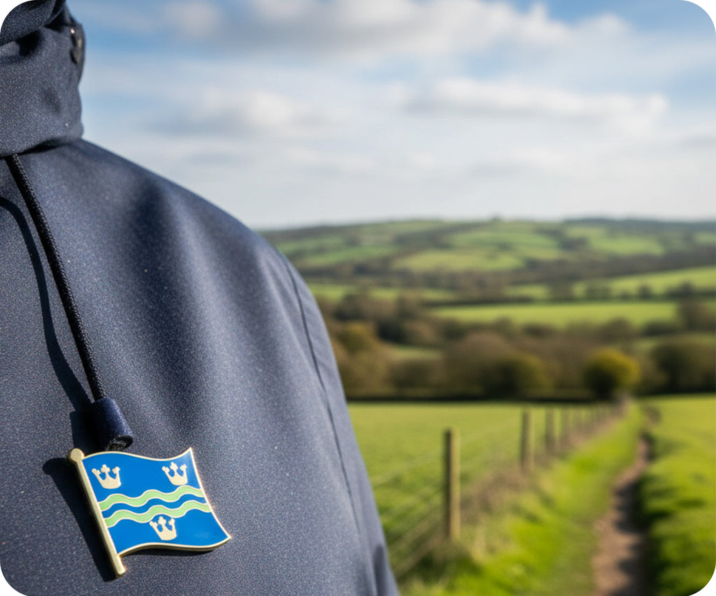 Cambridge Regional English County Flag Pin Badge