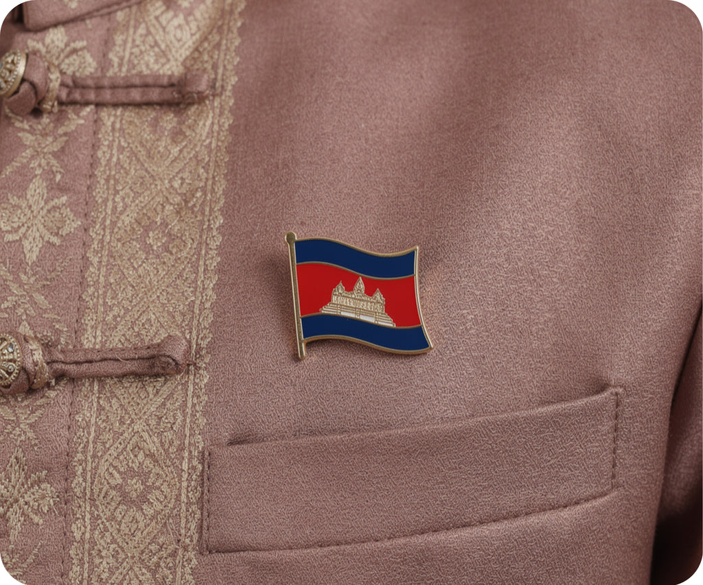 Cambodia Flag Pin Badge