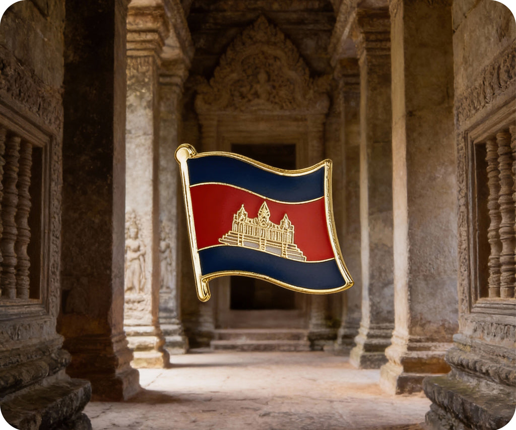 Cambodia Flag Pin Badge