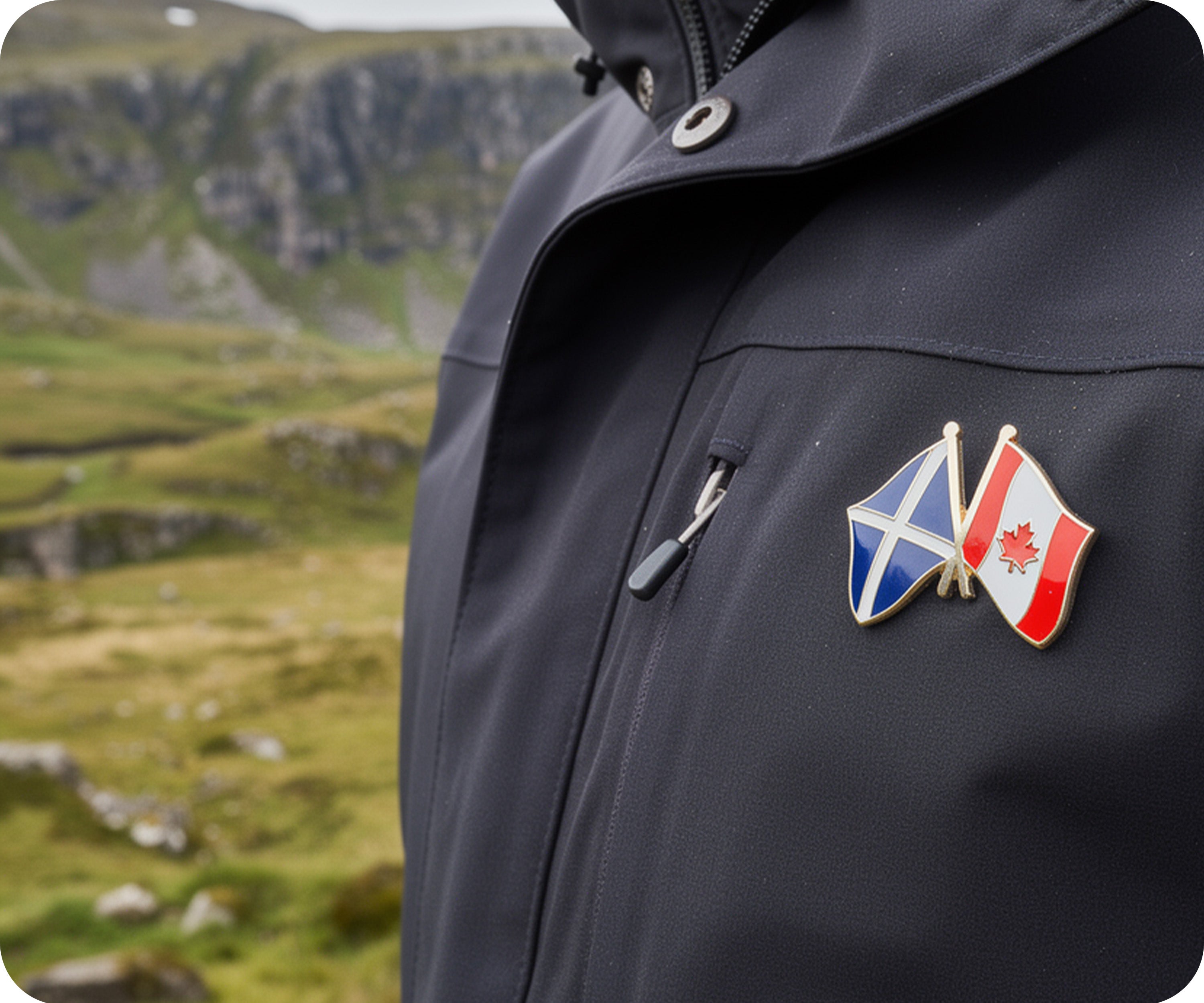Pin de la amistad entre Escocia y Canadá Imagen secundaria del producto