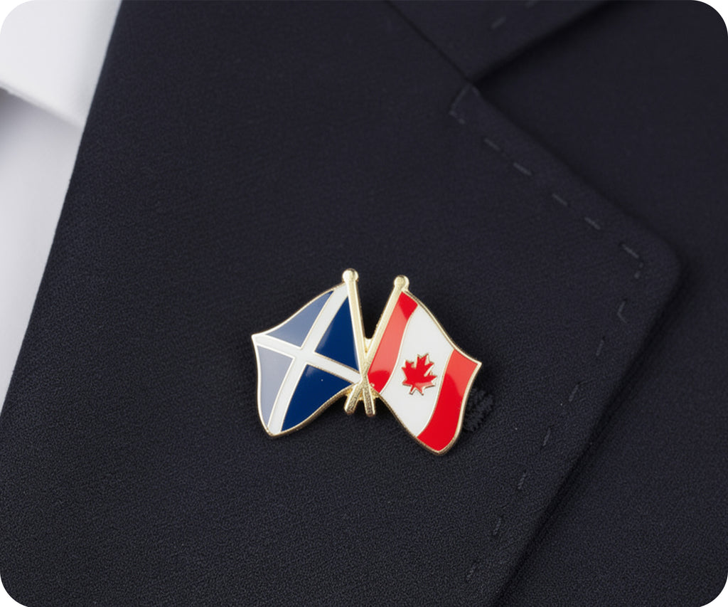 Scotland & Canada Friendship Pin Badge
