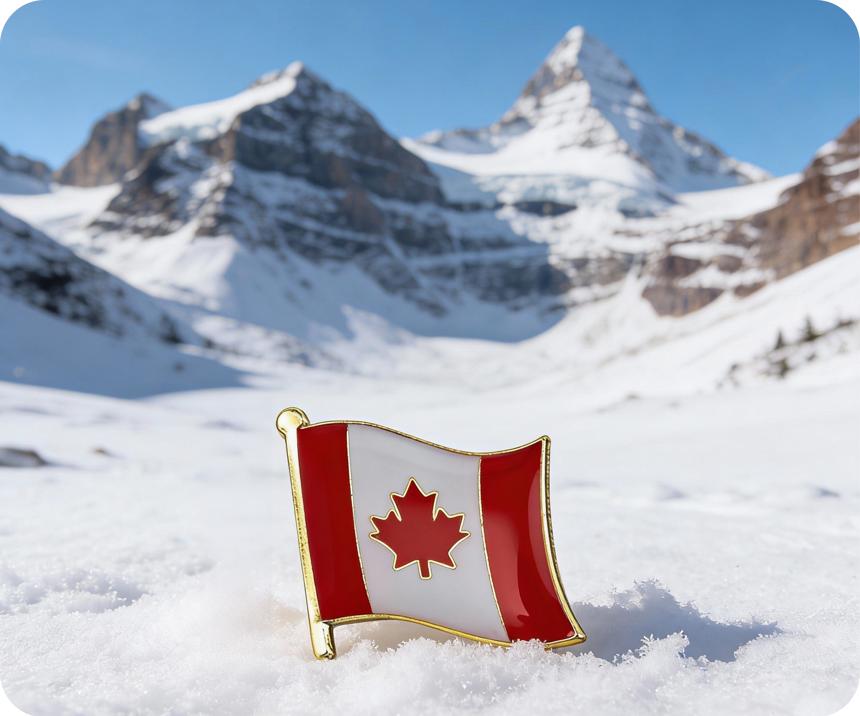 Pin con la bandera de Canadá Imagen secundaria del producto