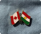Canada & Kurdistan Friendship Pin Badge