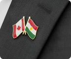 Canada & Kurdistan Friendship Pin Badge