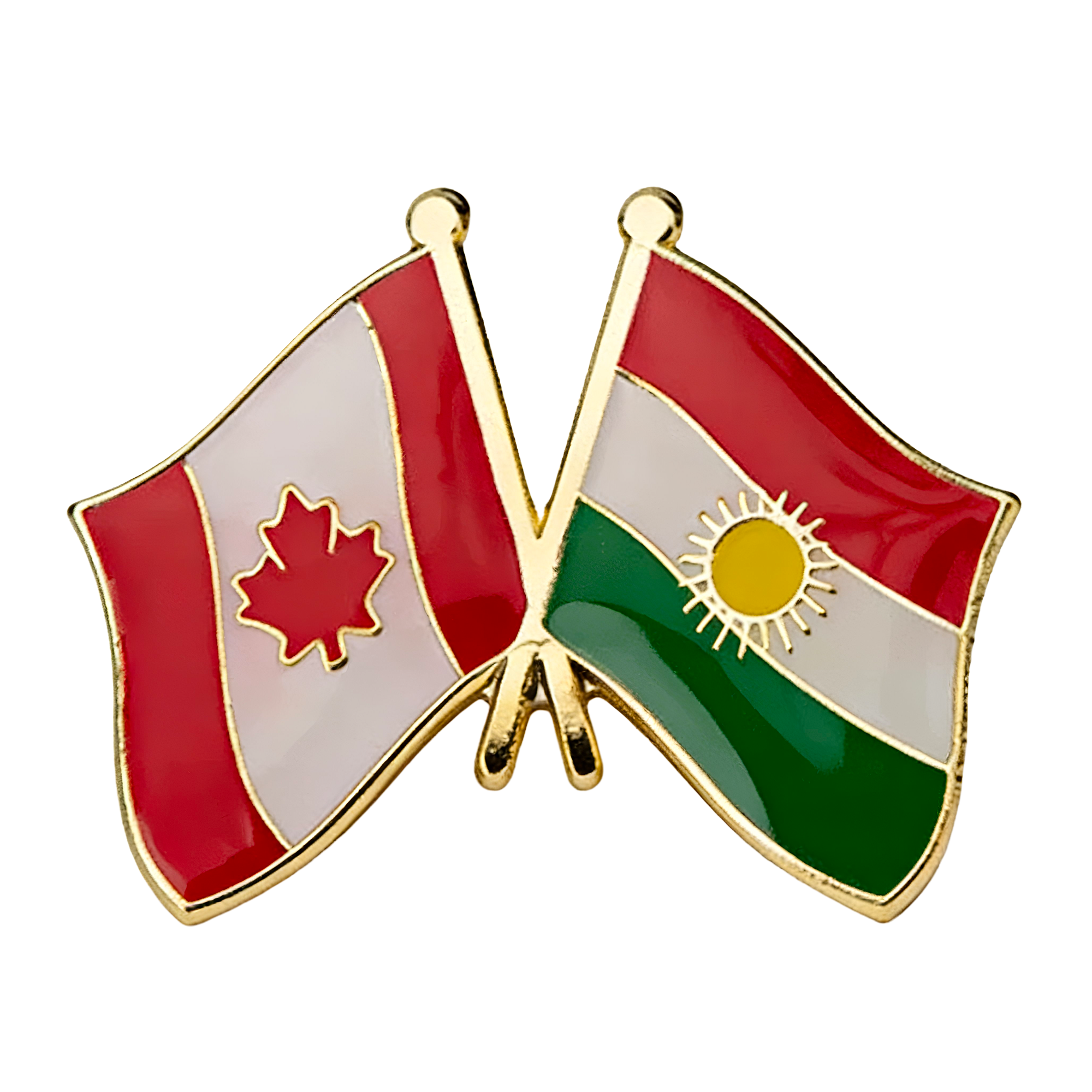 Insignia/Pin de amistad Canadá y Kurdistán Imagen principal del producto
