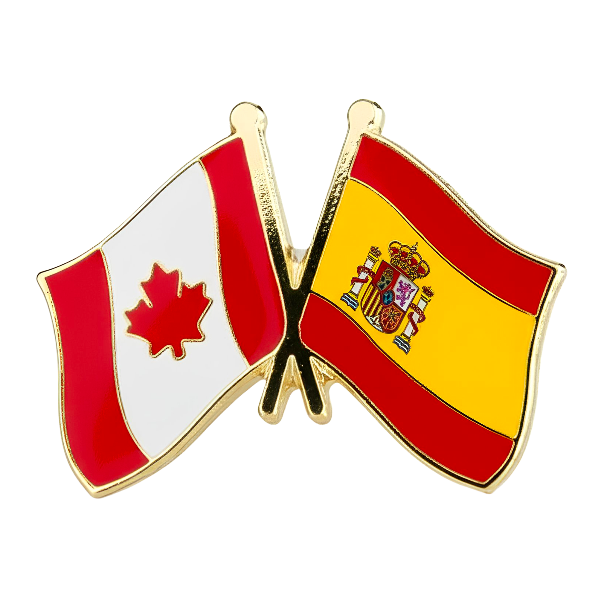 Pin de amistad Canadá y España Imagen principal del producto