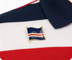 Cape Cabo Verde Flag Pin Badge