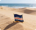 Cape Cabo Verde Flag Pin Badge
