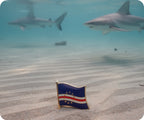 Cape Cabo Verde Flag Pin Badge