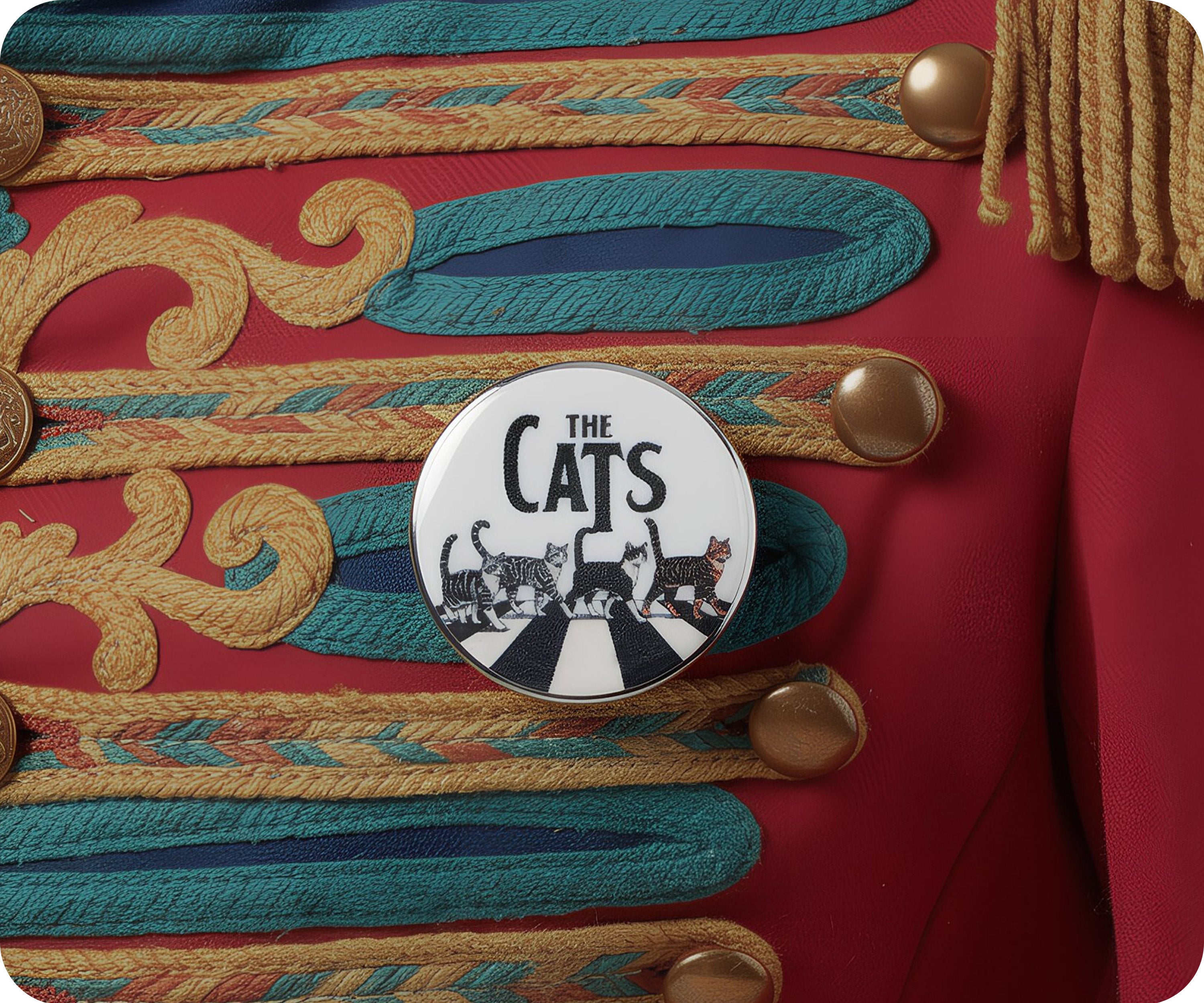 Insignia del cruce de los gatos de la música de Londres