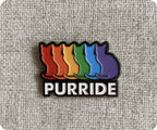 Insignia con el orgullo gay de gatos Purride