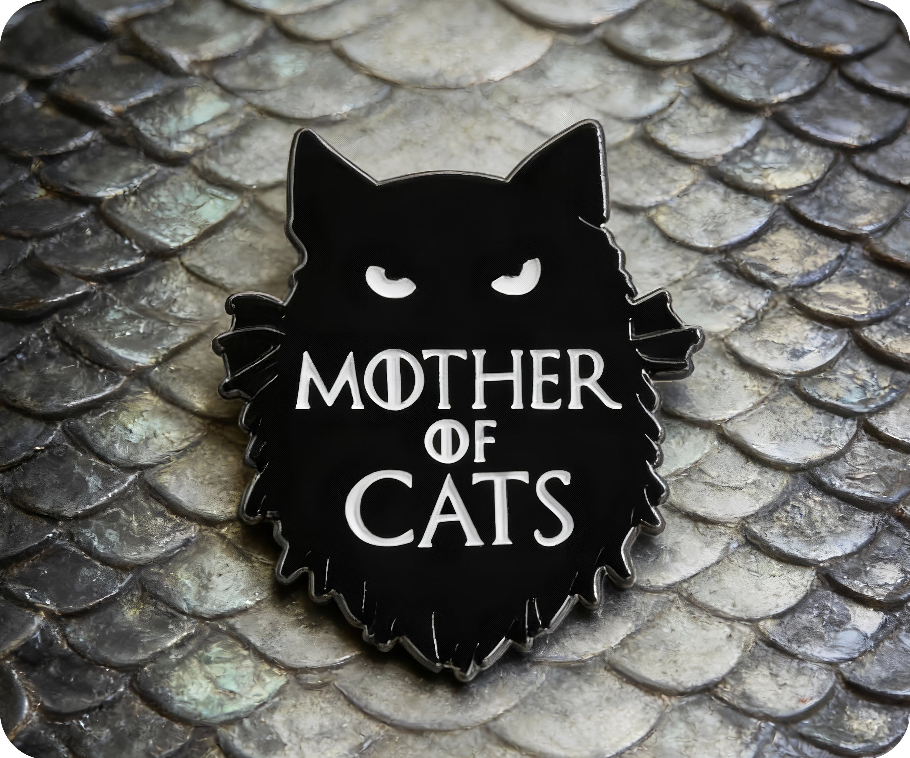 Mother Of Cats Pin Badge