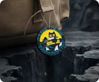 It's Fine Cat & Shark Everything Fine Pin Badge