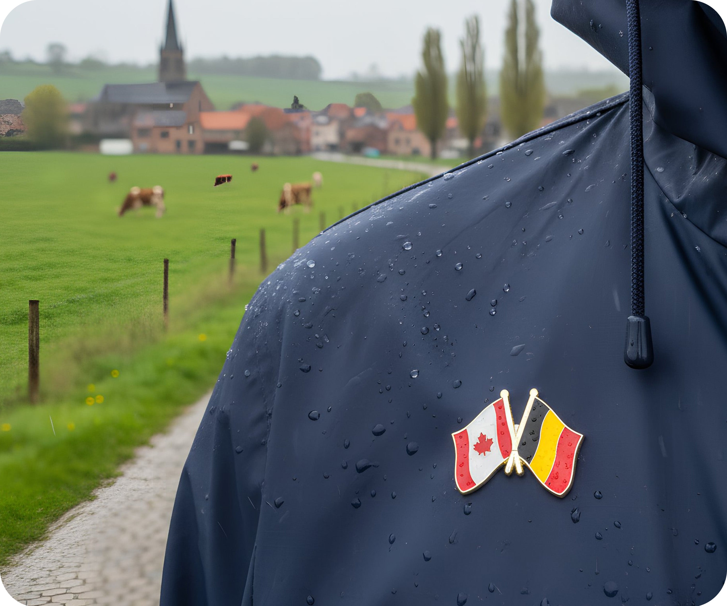 Pin de la amistad entre Canadá y Bélgica Imagen secundaria del producto