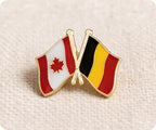 Canada & Belgium Friendship Pin Badge