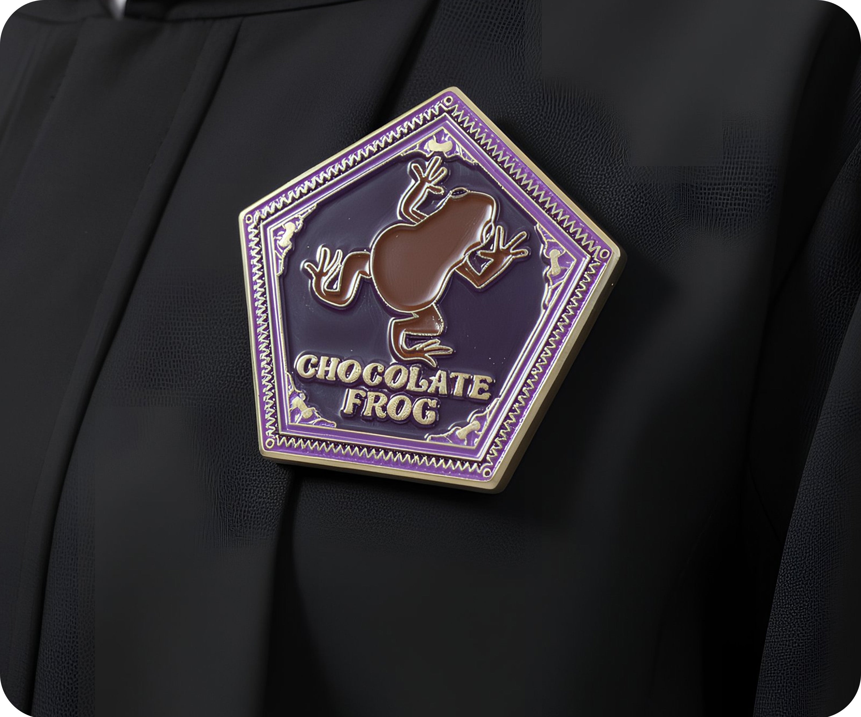 Chocolate Frog Wizard Pin Badge