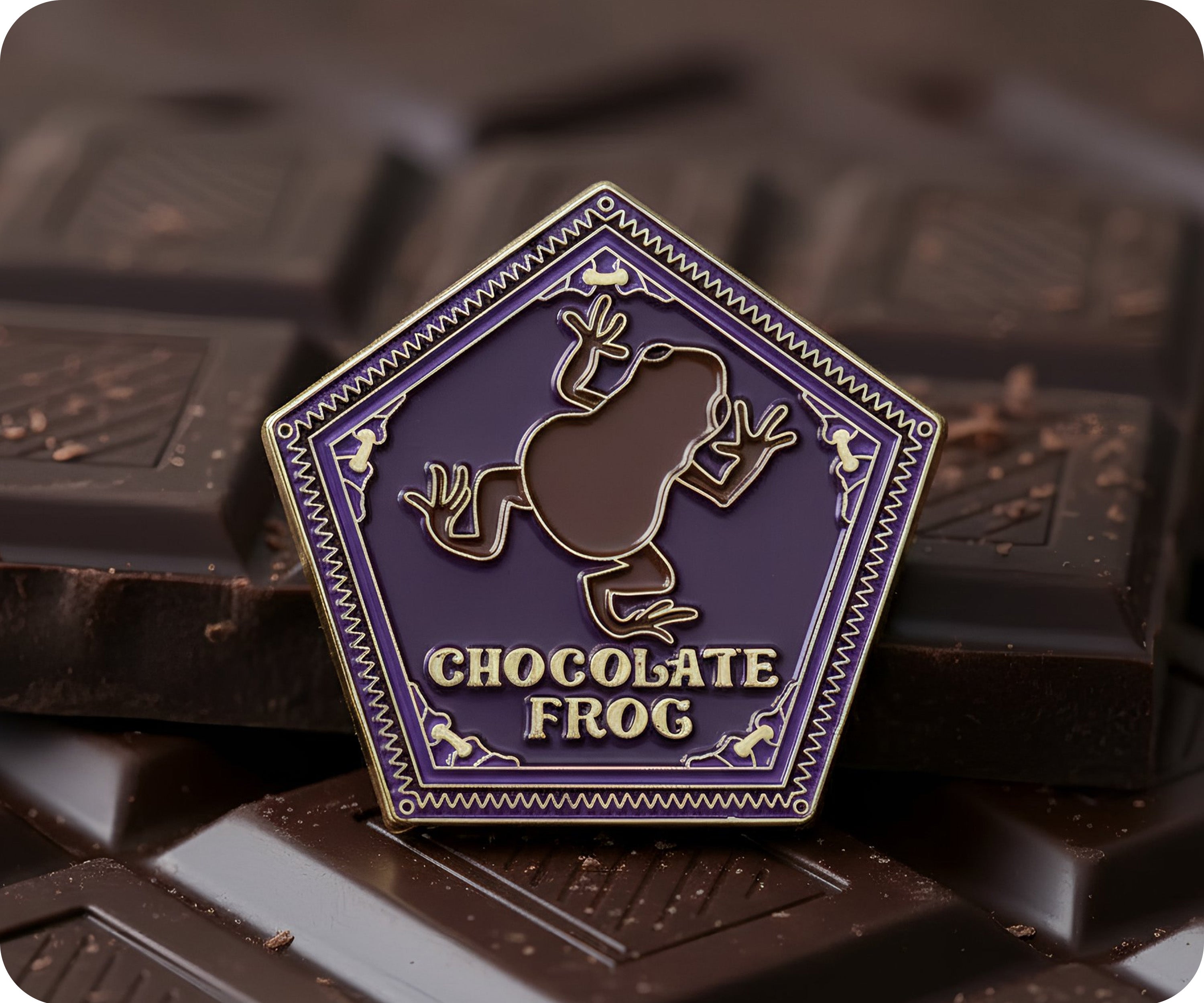 Chocolate Frog Wizard Pin Badge