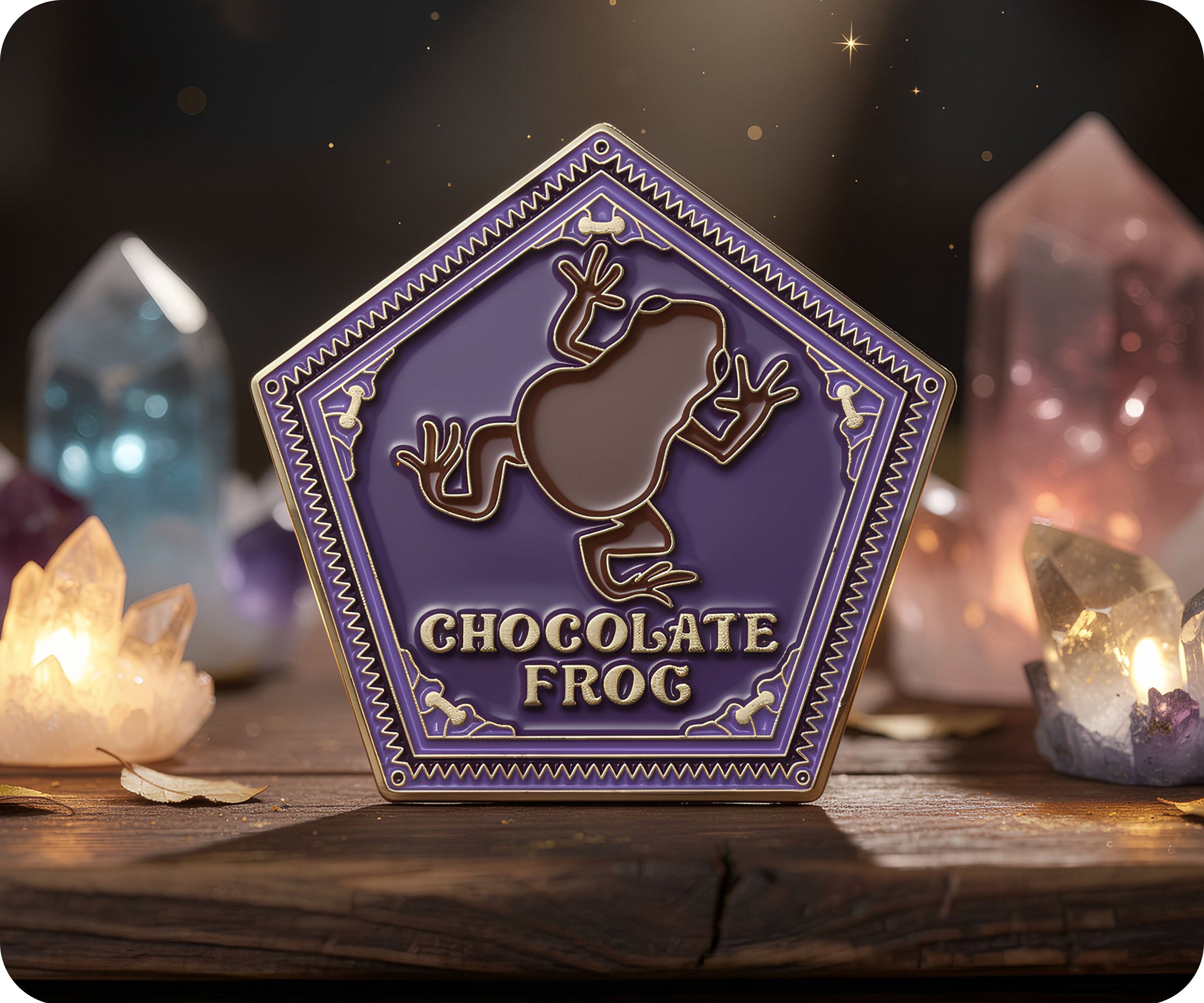 Chocolate Frog Wizard Pin Badge
