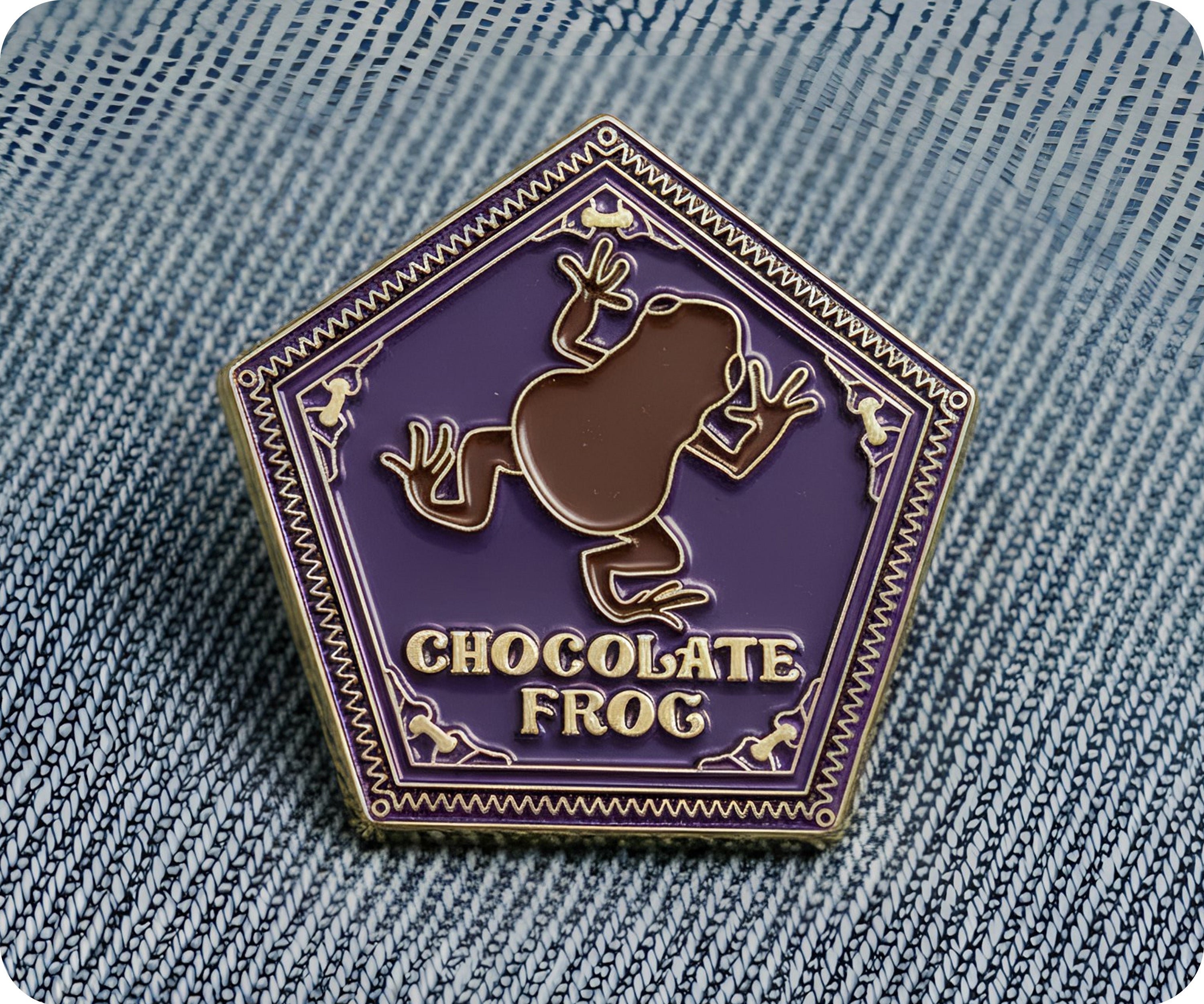 Chocolate Frog Wizard Pin Badge