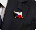 Czech Republic Flag Pin Badge