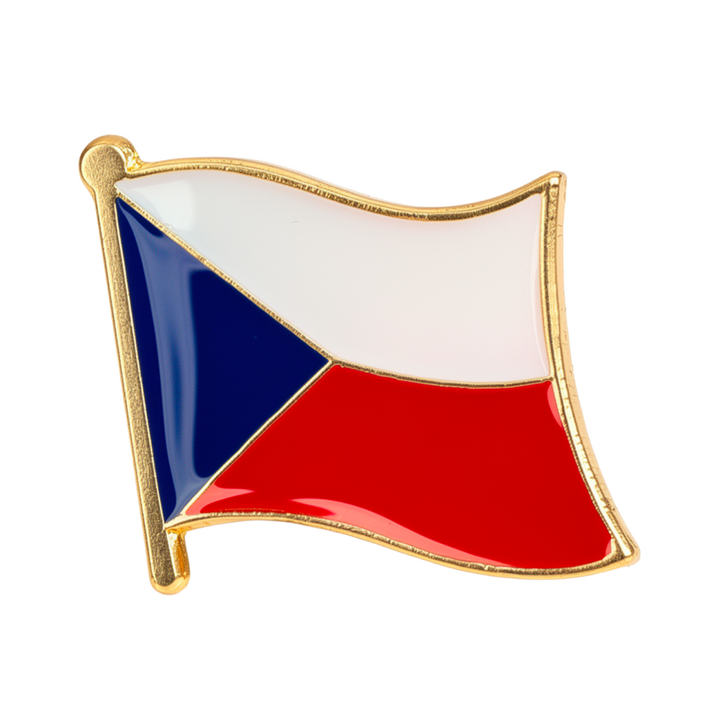 Czech Republic Flag Pin Badge