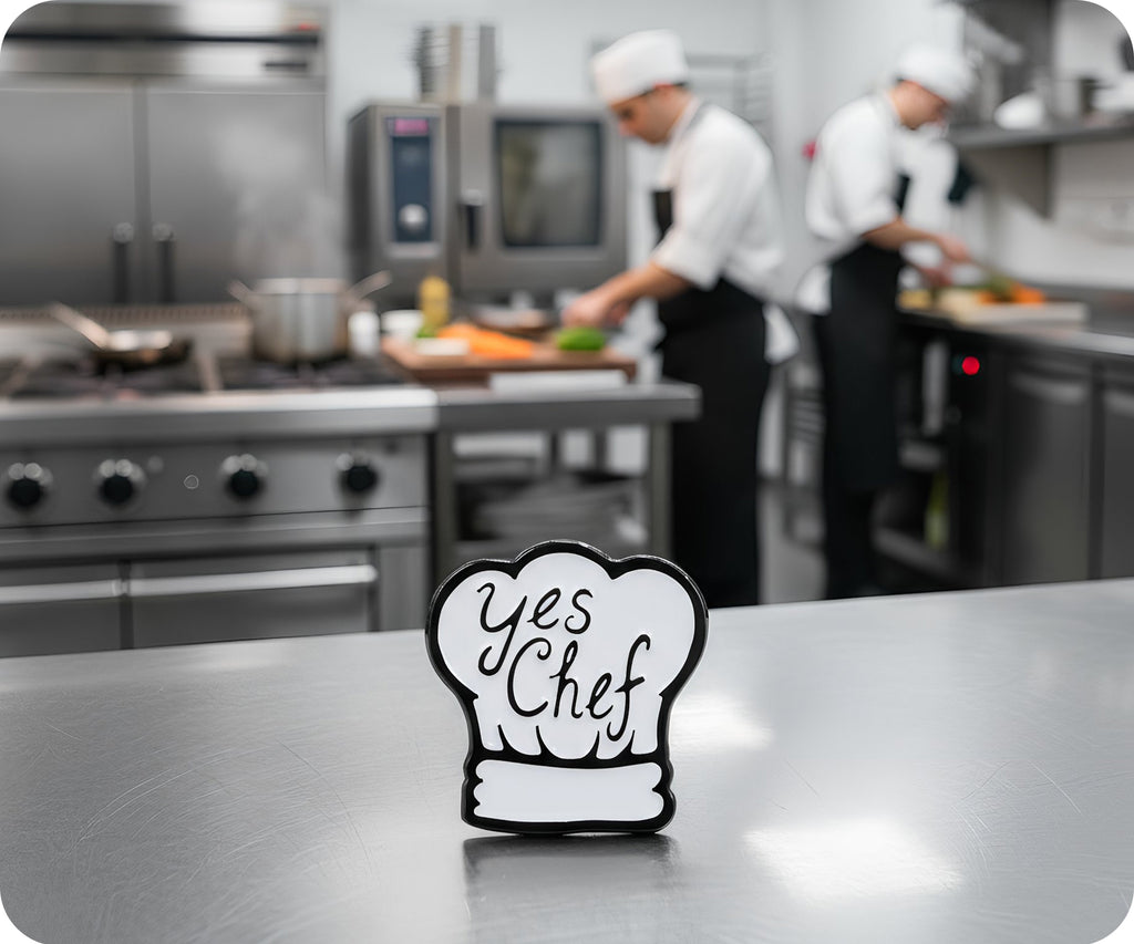 Yes Chef Cooking Pin Badge