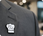Yes Chef Cooking Pin Badge