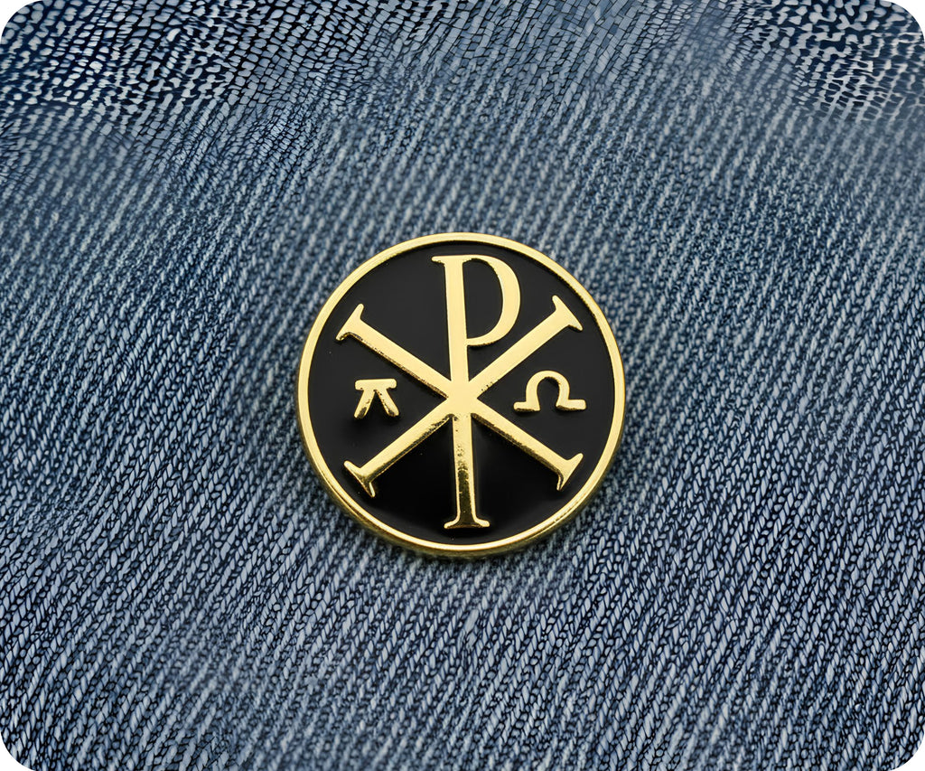 Chi Rho (☧) Pin Badge