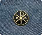 Chi Rho (☧) Pin Badge