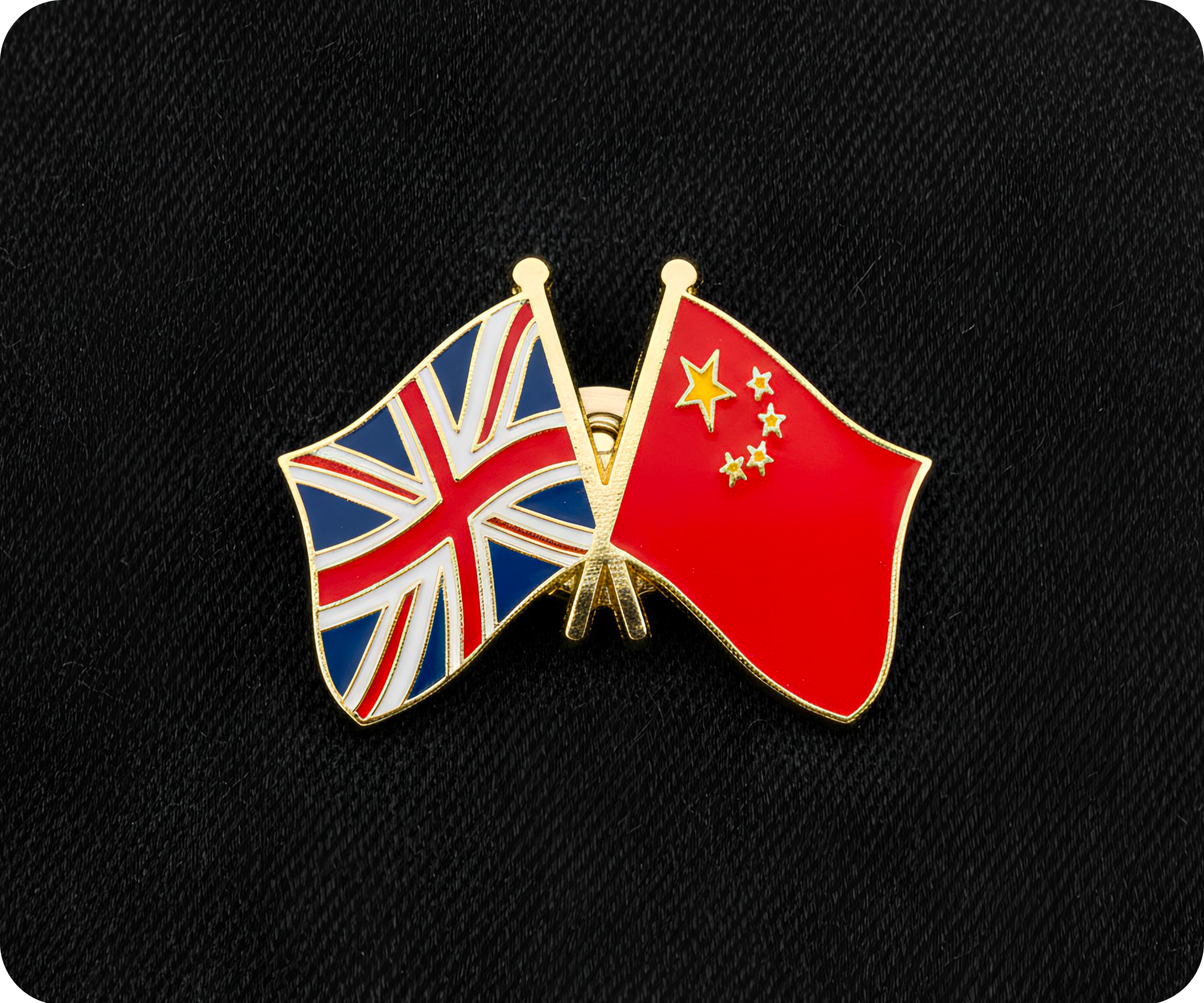 United Kingdom & China Friendship Pin Badge
