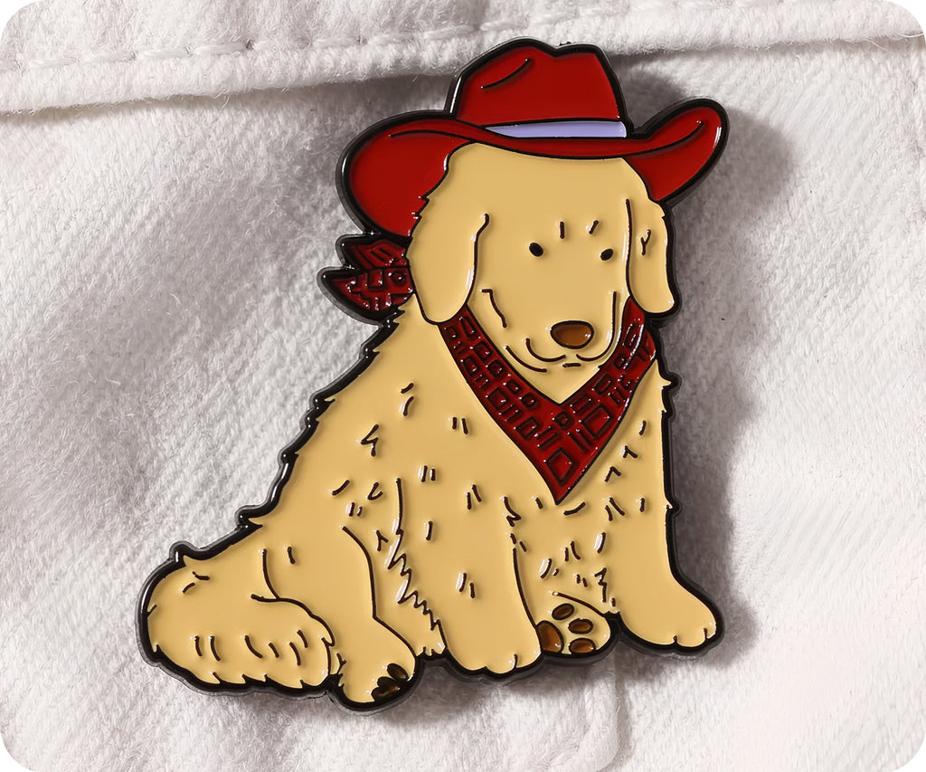 Insignia de pin de cachorro de perro vaquero de Texas Labrador
