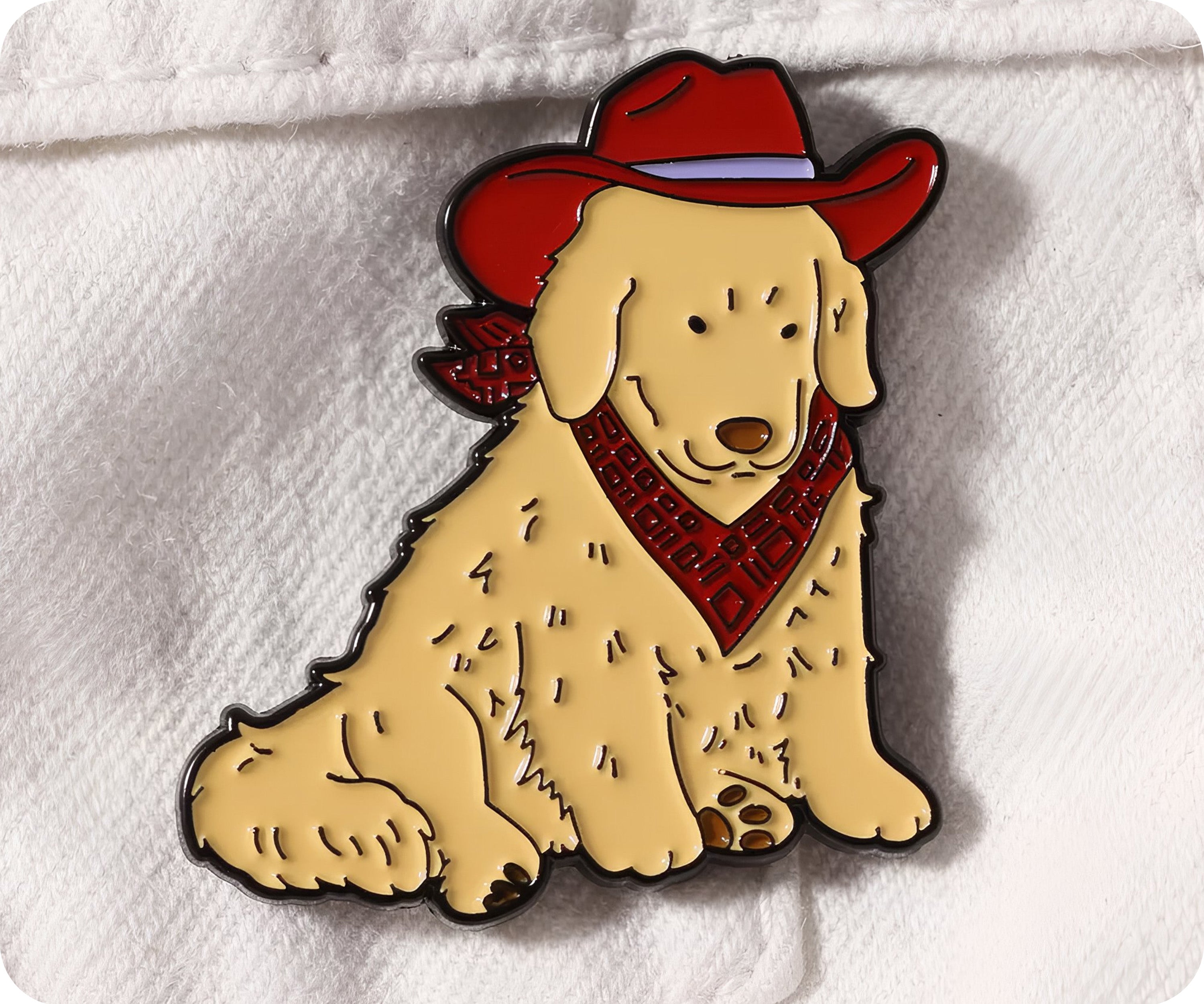 Insignia de pin de cachorro de perro vaquero de Texas Labrador
