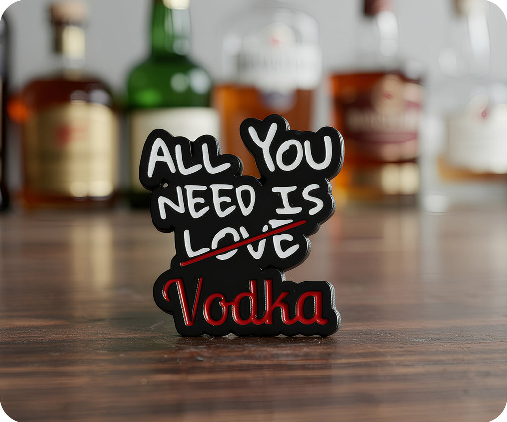 All You Need Is Love Vodka Pin Badge