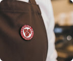 Addicted To Coffee Beans Pin Badge