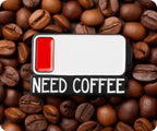 Social Battery Need A Coffee Pin Badge