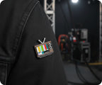 Vintage CRT TV Broadcast Colour Bars Pin Badge