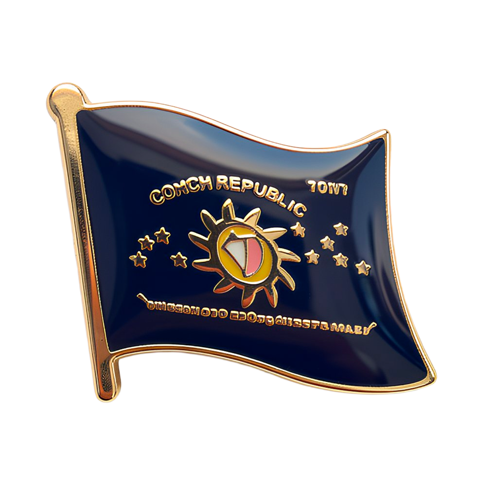 Insignia de la bandera de Cayo Hueso de la República de la Concha Imagen principal del producto