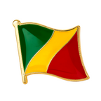Republic Of The Congo Flag Pin Badge