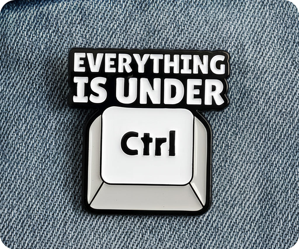 Everything Under Control Computer Pin Badge