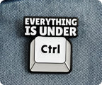 Everything Under Control Computer Pin Badge