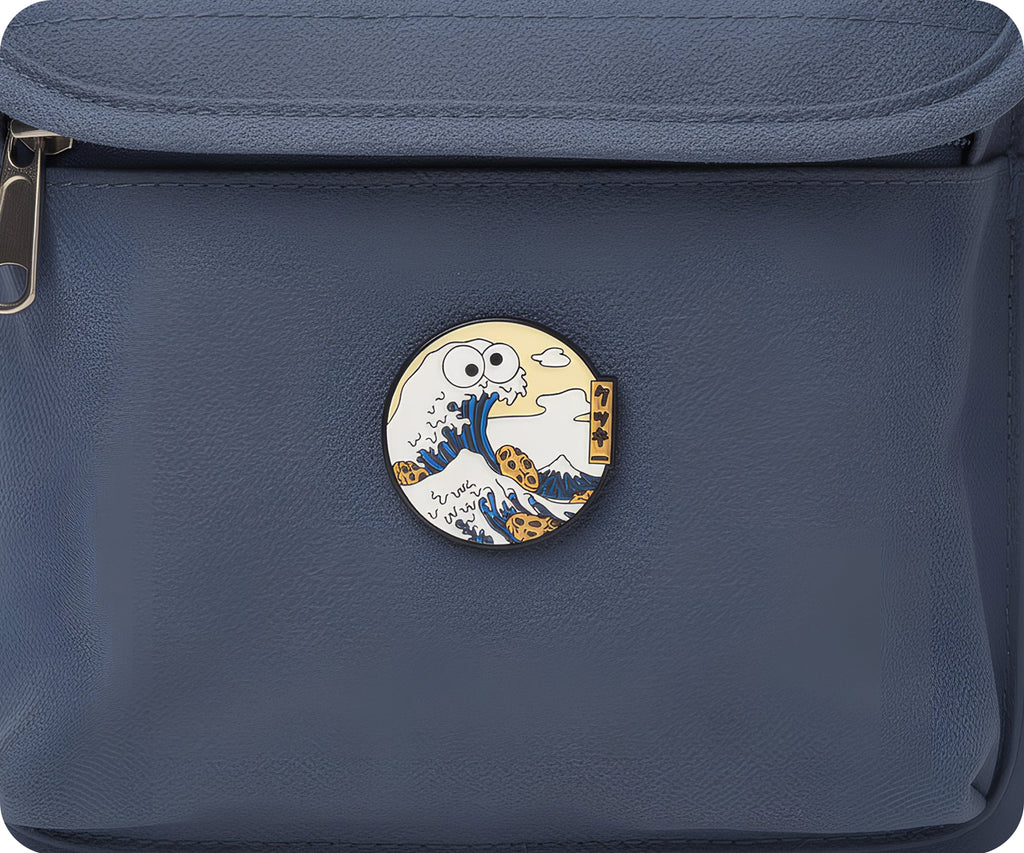 Insignia de alfiler "La Gran Ola de Kanagawa" de Cookie