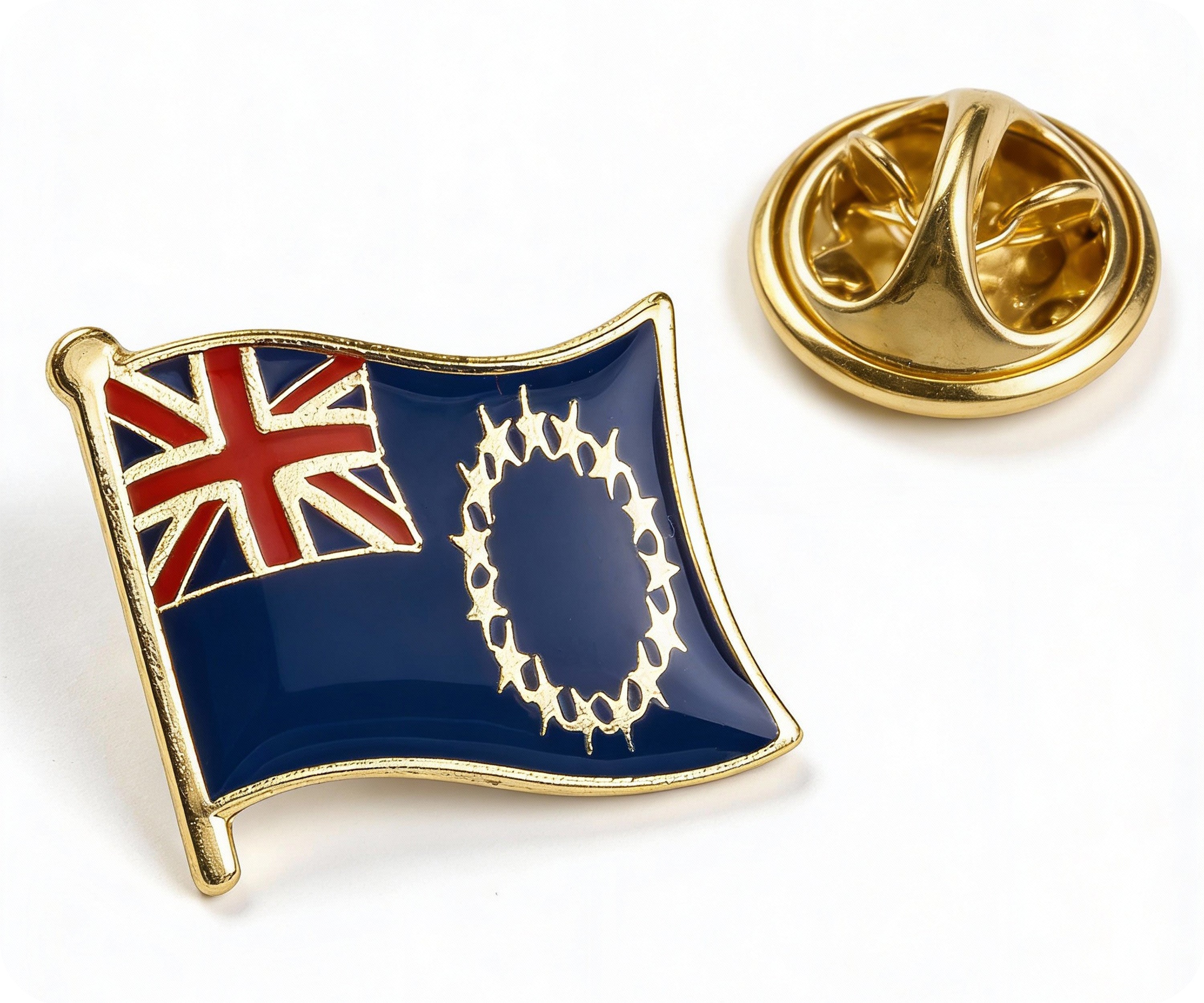 Cook Islands Pacific Flag Pin Badge