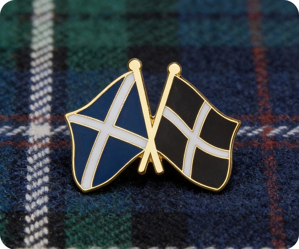 Scotland & Cornwall Friendship Pin Badge