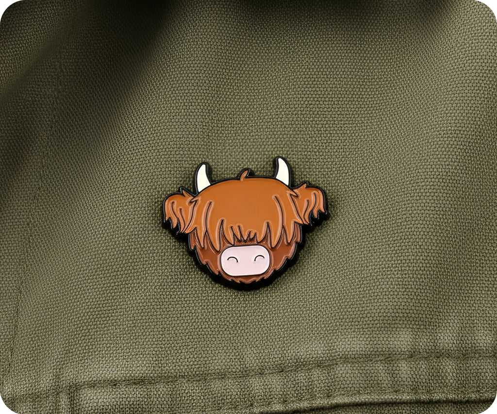Highland Cow Scotland Scottish Pin Badge