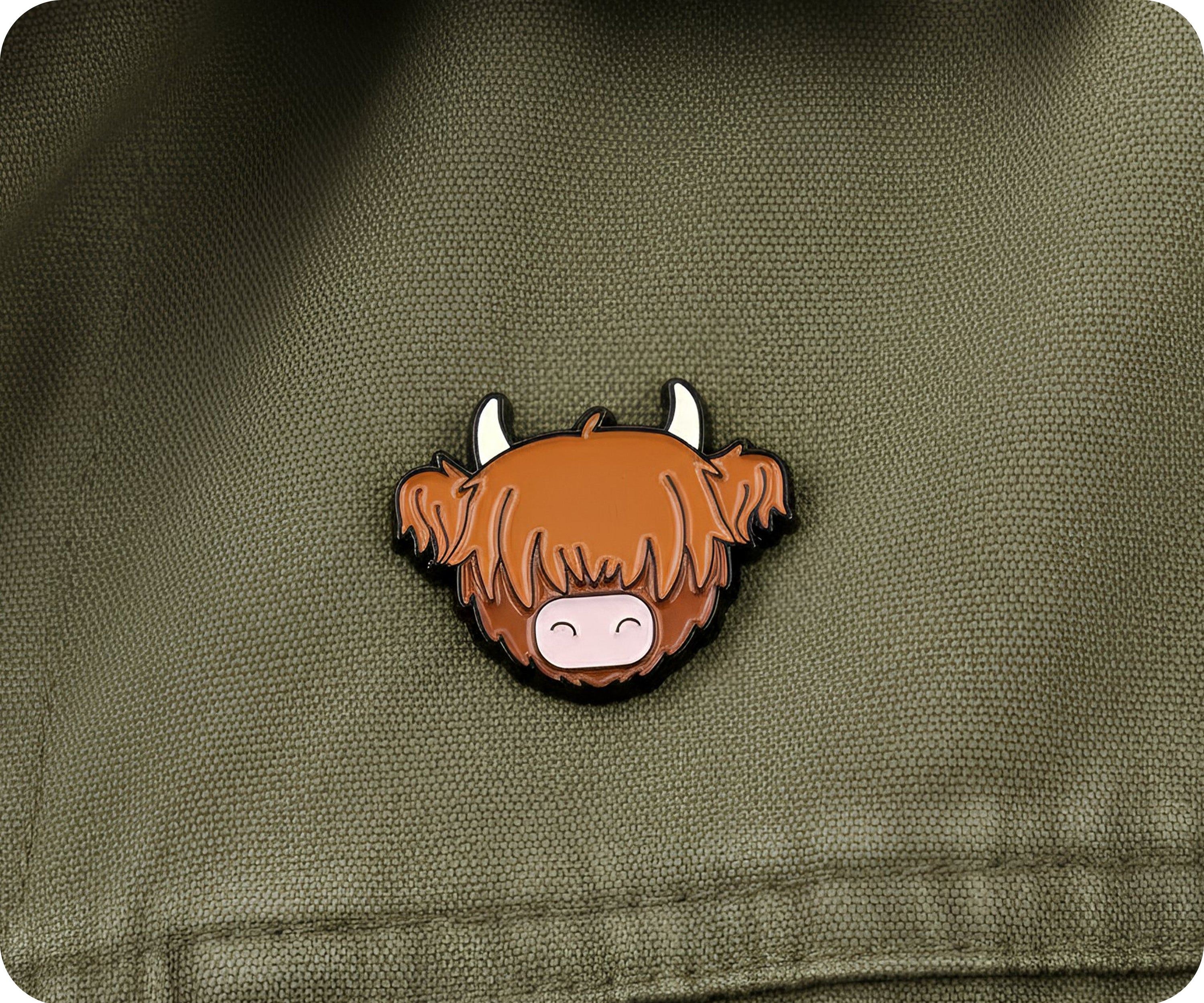 Highland Cow Scotland Scottish Pin Badge