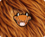 Highland Cow Scotland Scottish Pin Badge