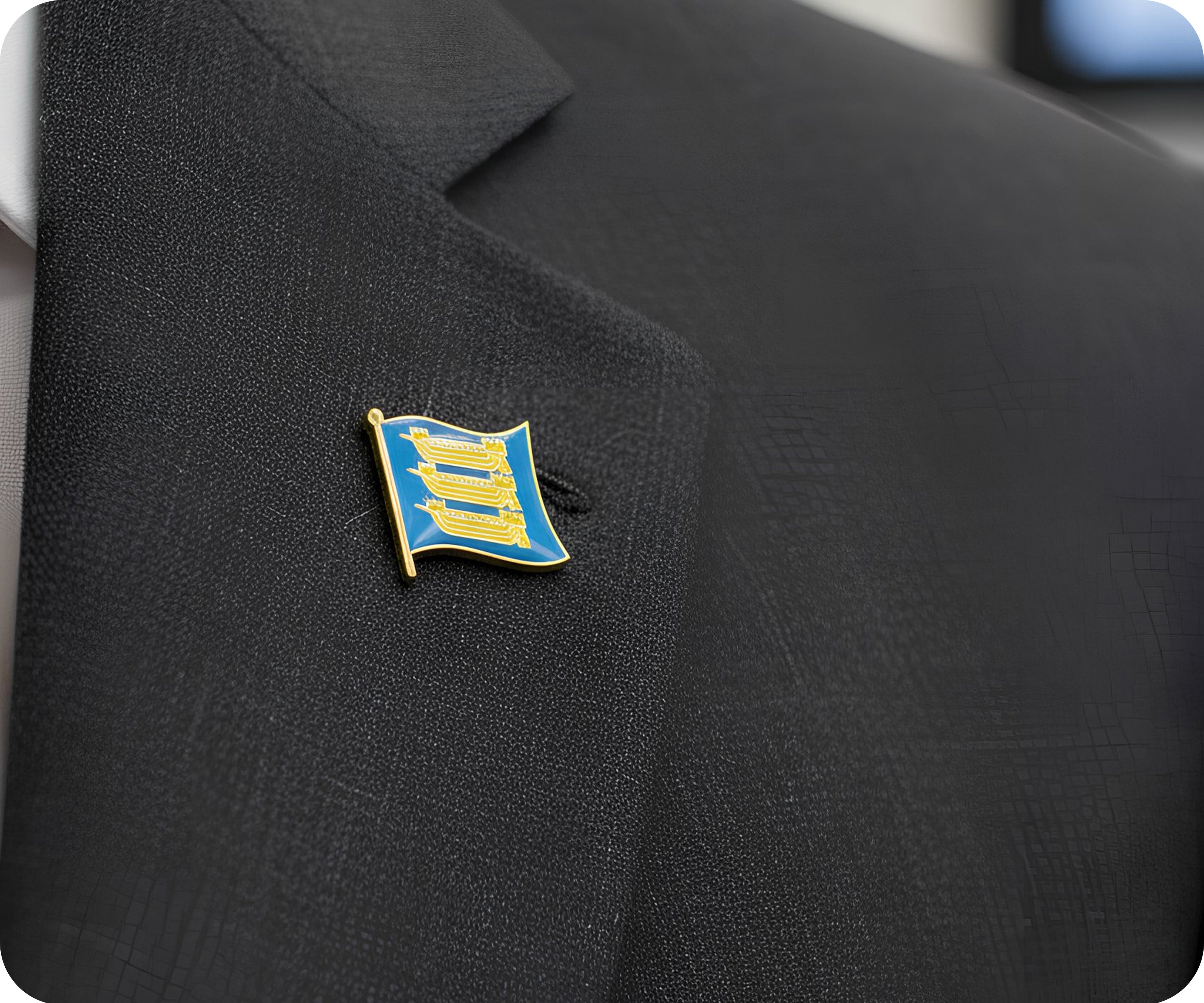 Cinque Ports English Flag Pin Badge